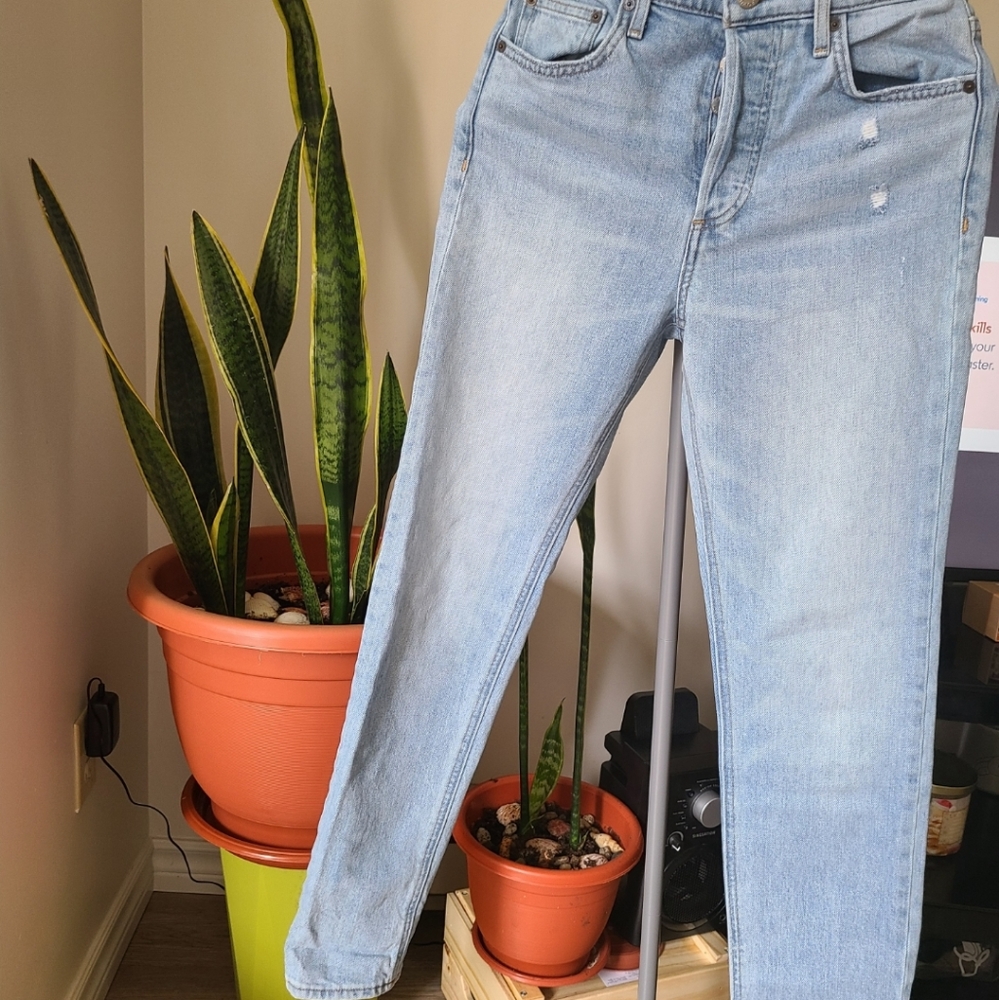 Yoko  high rise denim forum pants